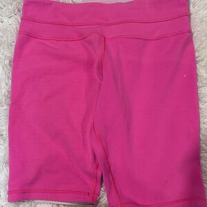 Lululemon Neon Pink Biker Shorts Size 8